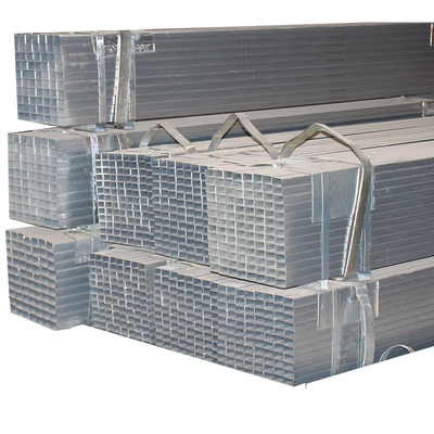 Tubos cuadrados corrugados Tubos de acero galvanizados Tubos de hierro rectangulares para carports