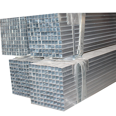 Tubos cuadrados corrugados Tubos de acero galvanizados Tubos de hierro rectangulares para carports