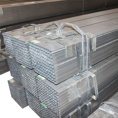 Tubos cuadrados corrugados Tubos de acero galvanizados Tubos de hierro rectangulares para carports