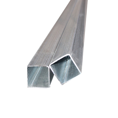 Tubo de acero rectangular de estructura suave galvanizado con bajo contenido de carbono cuadrado