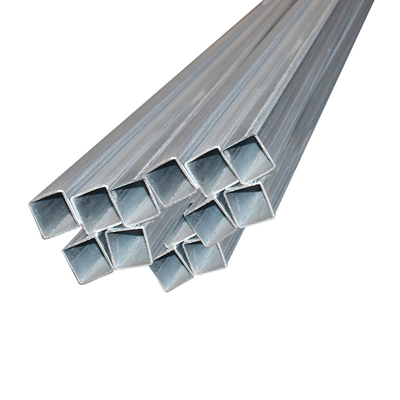 Tubo de acero rectangular de estructura suave galvanizado con bajo contenido de carbono cuadrado