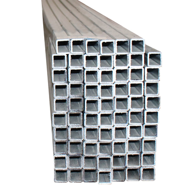 Tubo de acero rectangular de estructura suave galvanizado con bajo contenido de carbono cuadrado