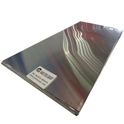 La placa de acero inoxidable laminada en caliente estupenda del espejo 4x8 con la película del Pvc protegió