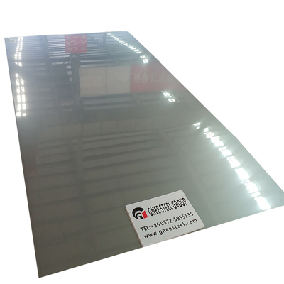 La placa de acero inoxidable laminada en caliente estupenda del espejo 4x8 con la película del Pvc protegió