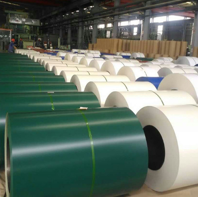 El color de Dx52d prepintado galvanizó el material de hoja de la techumbre de Ppgi de la bobina/los paneles de acero